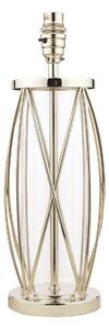 Laura Ashley Beckworth Lattice Small Table Lamp Base In Polished Nickel Finish