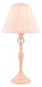Laura Ashley Ellis Satin Pink Table Lamp With Blush Cotton Shade