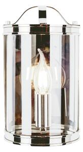 Laura Ashley Harrington Single Wall Lantern In Polished Nickel Finish