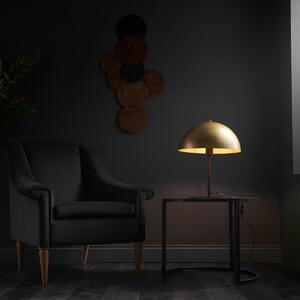 Large 1 Light Table Lamp In Soft Gold And Dark Bronze Finish