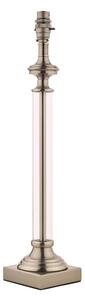 Laura Ashley Winston Glass Candlestick Table Lamp Base In Antique Chrome Finish
