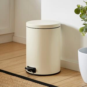 20L Steel Pedal Bin Ivory