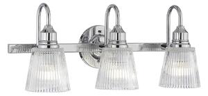 Quintiesse QN-ADDISON3-BATH Addison 3 Light Wall Light In Polished Chrome