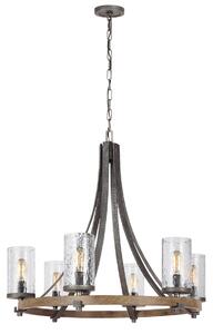 Quintiesse QN-ANGELO6 Angelo 6 Light Rustic Ceiling Chandelier