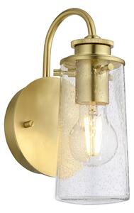 Quintiesse QN-BRAELYN1-BB Braelyn Vintage Single Wall Light In Brushed Brass