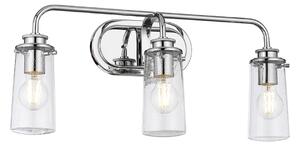 Quintiesse QN-BRAELYN3-PC Braelyn Vintage 3 Light Wall Light In Polished Chrome