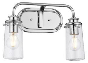 Quintiesse QN-BRAELYN2-PC Braelyn Vintage 2 Light Wall Light In Polished Chrome