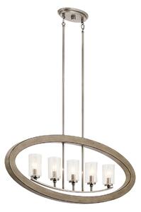 Elstead KL-GRAND-BANK5 Grand Bank 5 Light Ceiling Chandelier In Distressed Antique Grey