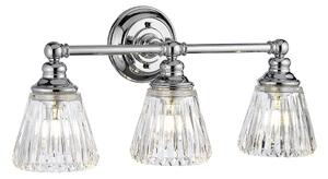 Quintiesse QN-KEYNES3-BATH Keynes 3 Light Bathroom Wall Light In Polished Chrome IP44