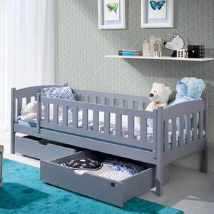 Leeds Storage Wooden Day Bed With Bonnell Mattress In Grey