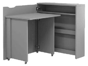 Carson 90cm Left Convertible Wooden Laptop Desk In Grey