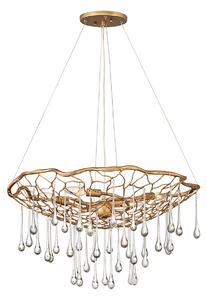 Quintiesse QN-LAGUNA-4P Laguna 4 Light Ceiling Pendant Light In Gold Finish
