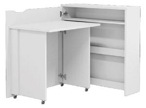 Carson 90cm Left Convertible Wooden Laptop Desk In Matt White