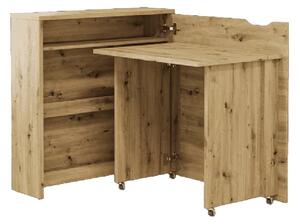 Carson 90cm Right Convertible Wooden Laptop Desk In Artisan Oak