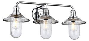 Quintiesse QN-RIGBY3-BATH-PC Rigby 3 Light Bathroom Wall Light In Polished Chrome Finish IP44