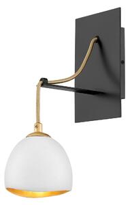 Quintiesse QN-NULA1 Nula Single Wall Light In Chalk White With Gold Accents