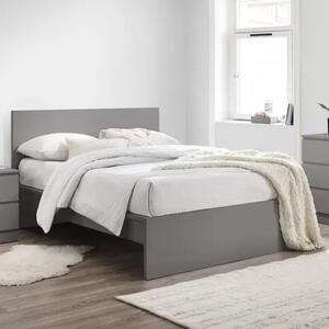 Oakley Wooden Double Bed In Grey