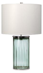 Quintiesse QN-RENO-GREEN-PN Reno Table Lamp In Green Tint With Polished Nickel Finish