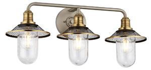 Quintiesse QN-RIGBY3-BATH-AN Rigby 3 Light Bathroom Wall Light In Antique Nickel Finish