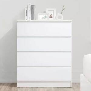 Oakley Wooden Chest Of 4 Drawers In White