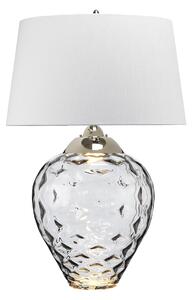 Quintiesse QN-SAMARA-TL-LRG-SMK Samara Large Table Lamp In Smoke Tint And Polished Nickel Finish