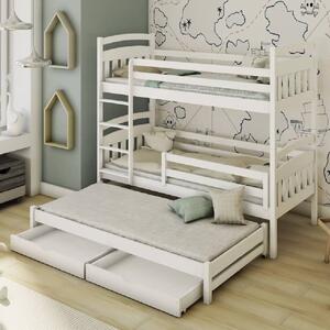 Aiken Wooden Bunk Bed Without Mattress In Matt White