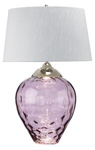 Quintiesse QN-SAMARA-TL-LRG-PLM Samara Large Table Lamp In Plum Tint With Polished Nickel Finish