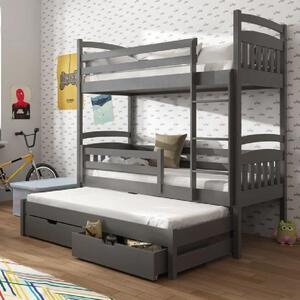 Aiken Wooden Bunk Bed Without Mattress In Graphite