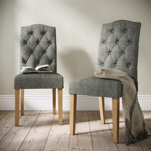 Normandy Chelsea Dining Chair, Fabric Grey