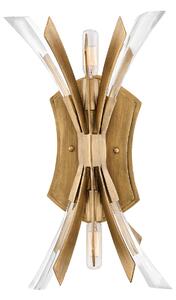 Quintiesse QN-VIDA2 Vida 2 Light Wall Light In Burnished Gold Finish