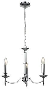 Franklite Petrushka 3 Light Ceiling Chandelier In Chrome Finish FL2090/3