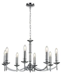 Franklite Petrushka 8 Light Ceiling Chandelier In Chrome Finish FL2090/8