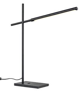 Leo Table Desk Lamp In Matt Black Finish With USB Port T605