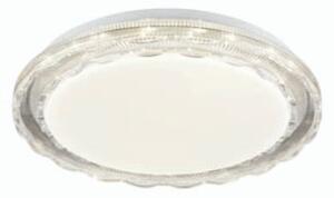Franklite CF5792 Bathroom LED Flush Ceiling Light With Crystal Glass Effect IP44