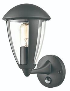 Flora Outdoor PIR Wall Lantern In Grey Finish OUT6637