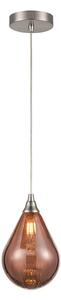 Franklite Perry 1 Light Small Ceiling Pendant Light With Copper Glass Shade PCH244-357