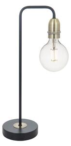 Dar Wisebuys Kiefer Table Lamp In Black And Antique Brass Finish