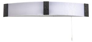 Salford Bathroom Shaver Wall Lamp In Black And White Finish