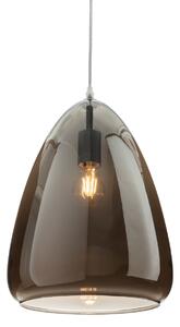 Firstlight Willis Large Smoked Glass Ceiling Pendant Light 2861CH