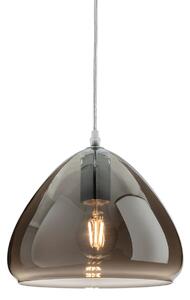 Firstlight Willis Medium Smoked Glass Ceiling Pendant Light 2859CH