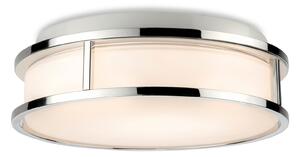 Firstlight 2863CH Adelaide LED Flush Ceiling Light In Chrome Finish With Opal Glass IP44