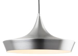 Firstlight 2850AL Leo 1 Light Ceiling Pendant Light In Aluminium Finish