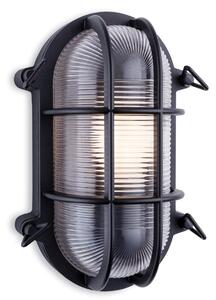 Firstlight 2824BK Turin Die Cast Aluminium Oval Outdoor Wall Light In Black Finish IP65