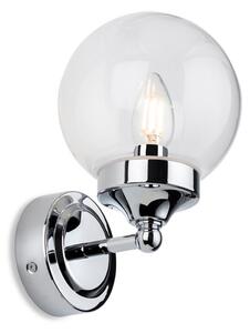 Firstlight 2873CH Oscar Wall Light In Chrome Finish With Clear Glass IP44