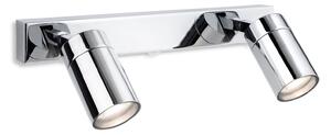 Firstlight 2892CH Pinnacle 2 Light Switched Wall Spotlight In Chrome Finish IP44