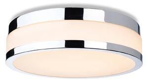 Firstlight 2937CH Marnie LED Medium Flush Ceiling Light In Chrome Finish With Opal Glass IP44