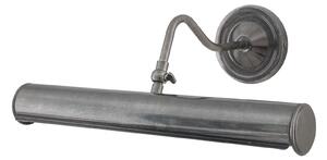 Langley Handmade Solid Brass Picture Light In Antique Silver Finish 35.5cm