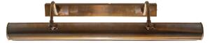 Sutton Handmade Double Swan Neck Picture Light In Antique Brass Finish 60.5cm