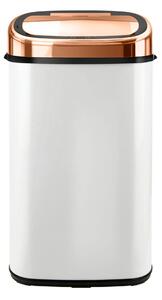 Tower Rose Gold 58L Square Sensor Bin White