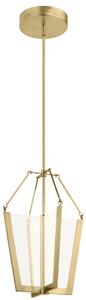 Quintiesse QN-CALTERS-P-M-CG Calters Medium Integral LED Ceiling Pendant In Champagne Gold
